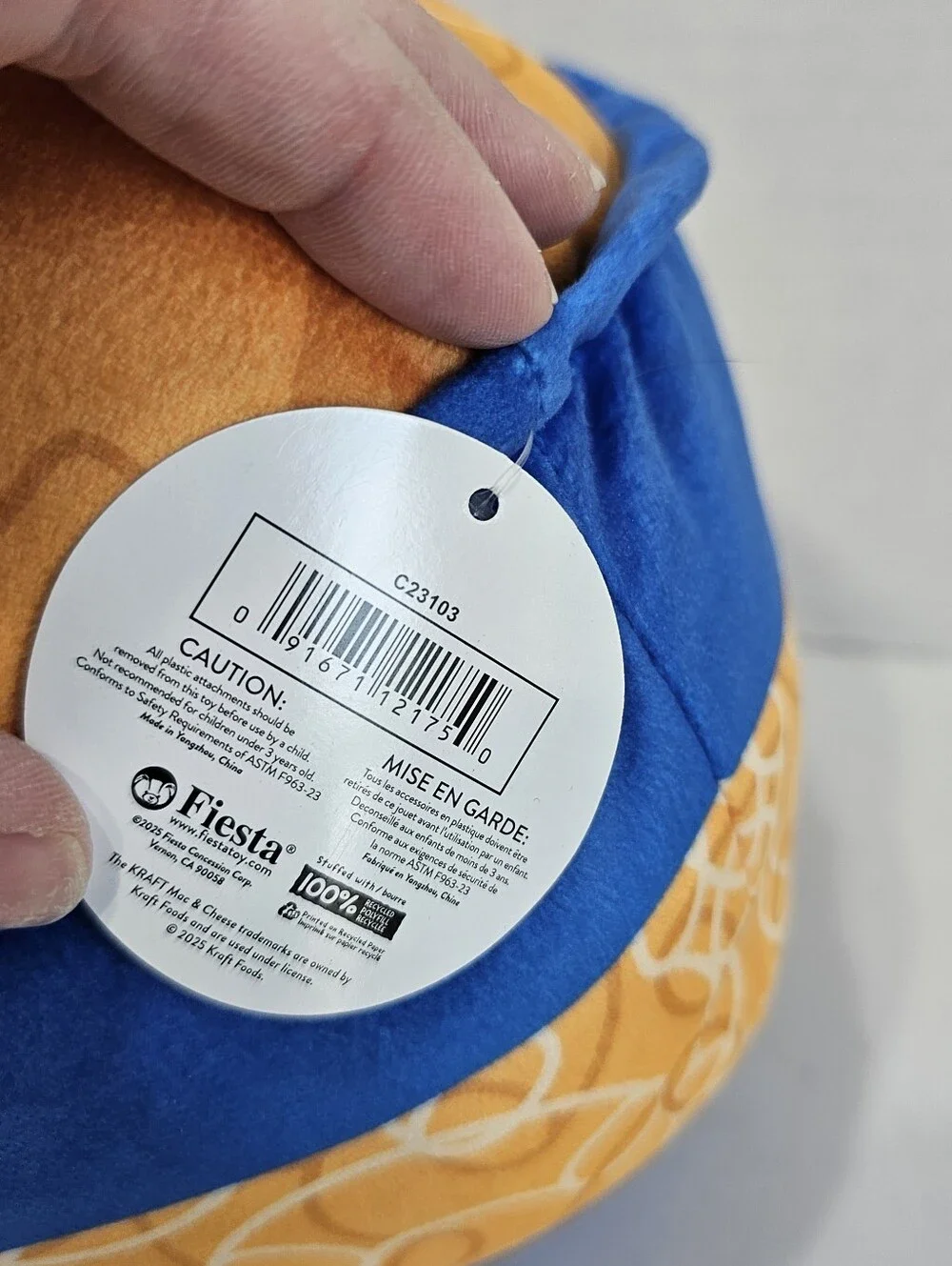 Kraft Mac & Cheese Plush By Feista